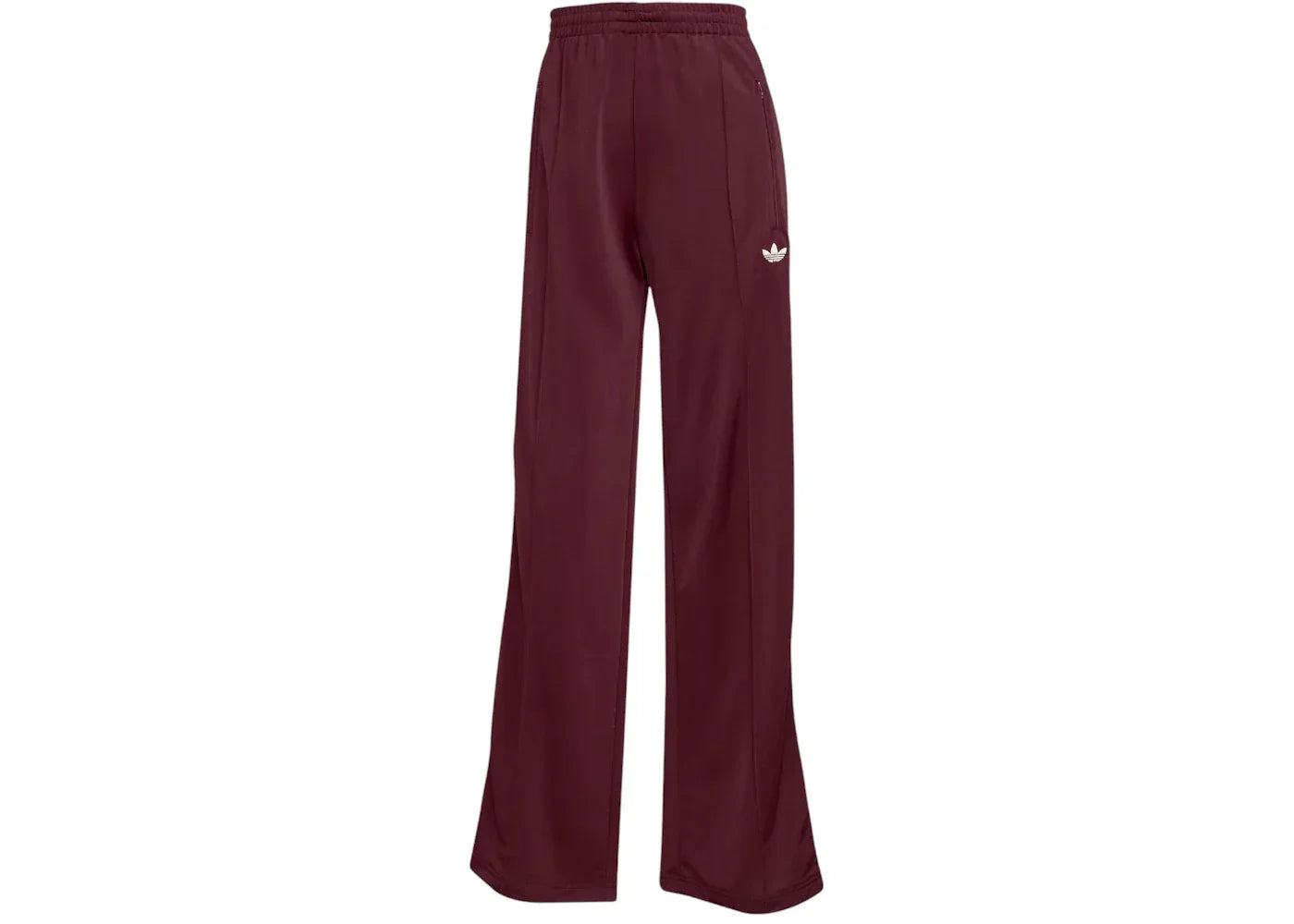 adidas Women's Adicolor Classic Firebird Loose Track Tracksuit Bottoms Maroon/Cream White -1