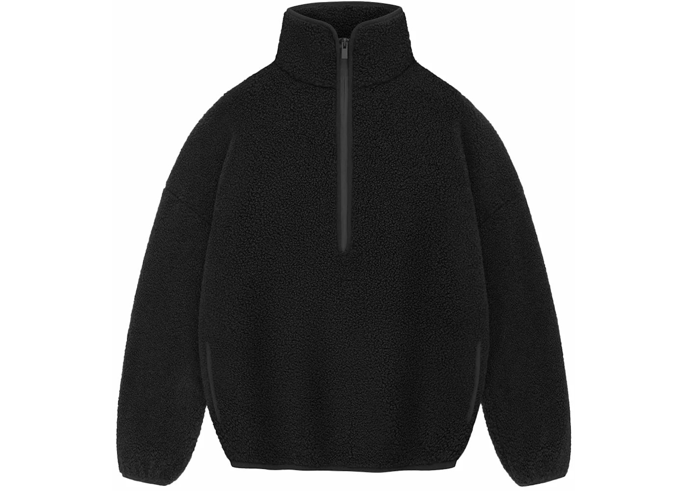 Fear of God Athletics Polar Fleece Hike Half Zip Black -1