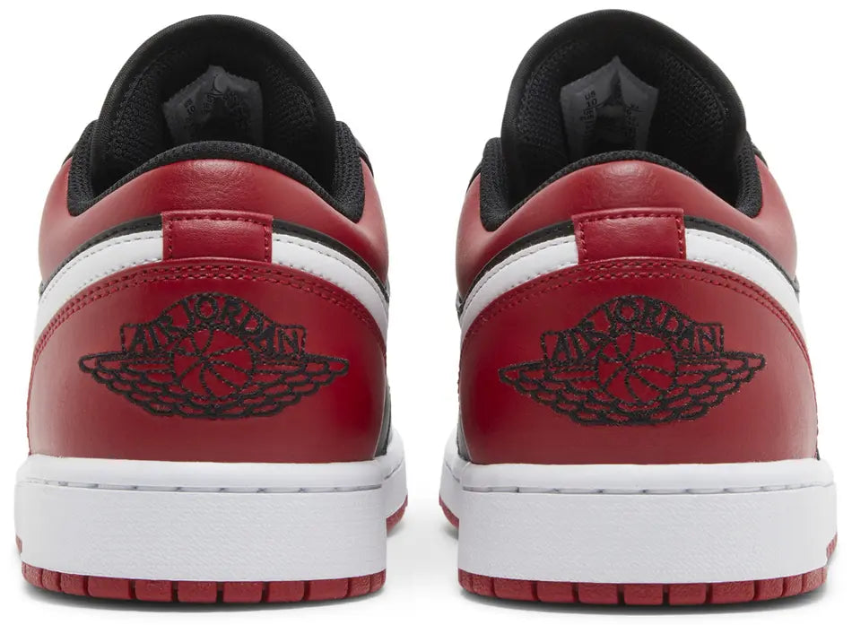 Jordan 1 Low Alternate Bred Toe heel counter