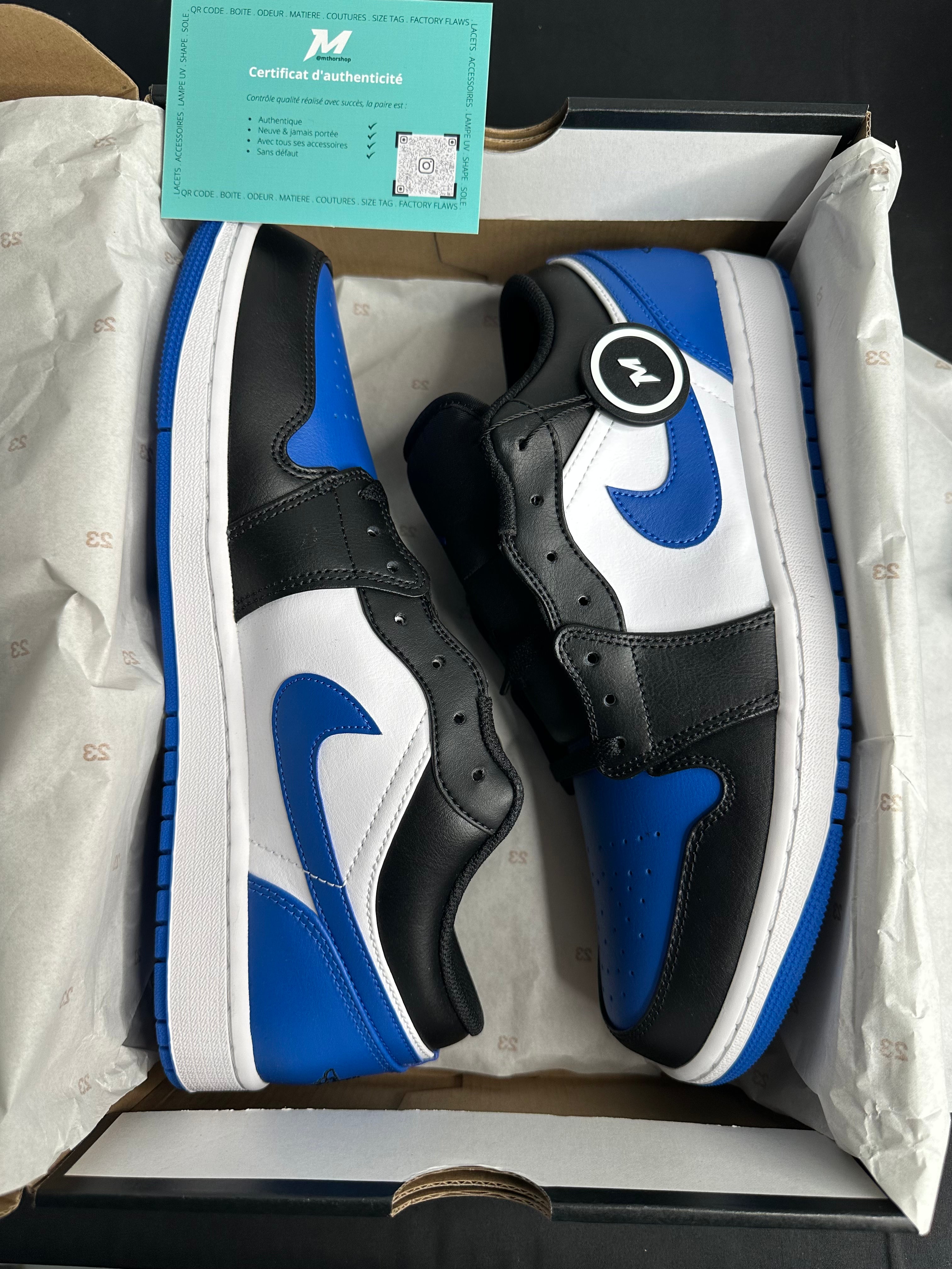 Jordan 1 Low Alternate Royal Toe Look