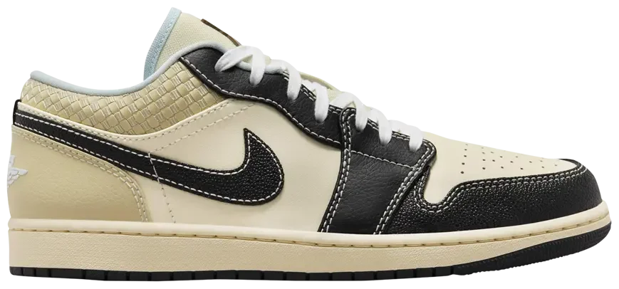 Jordan 1 Low SE Coconut Milk Black Muslin