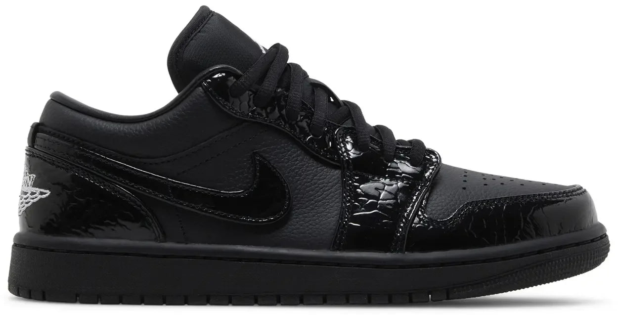 Jordan 1 Low SE Patent Elephant Black (w)