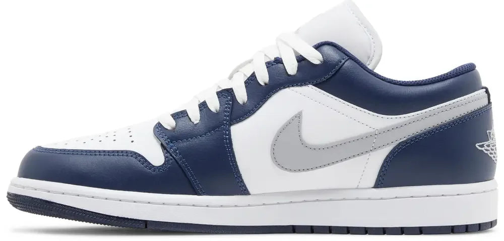 Jordan 1 Low Wolf Grey Midnight Navy