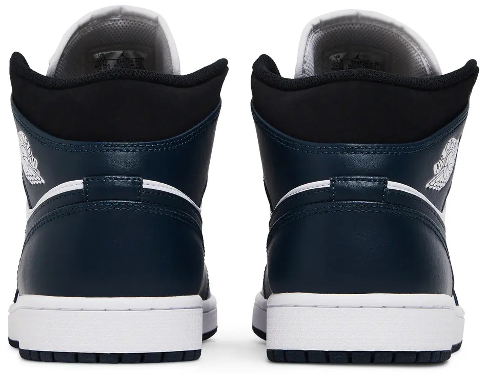 Jordan 1 Mid Armory Navy heel counter