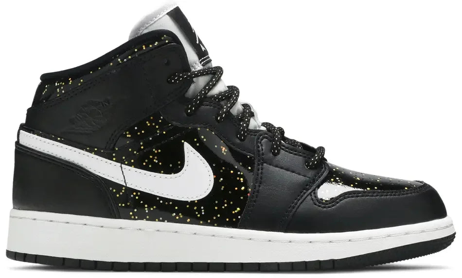 Jordan 1 Mid Black Speckle