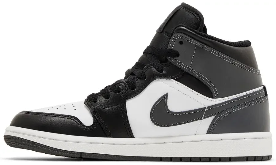 Jordan 1 Mid Black White Iron Grey 2
