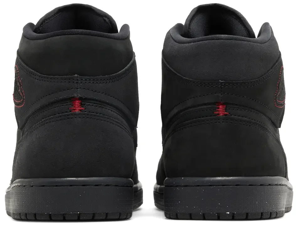 Jordan 1 Mid SE Craft Dark Smoke Red heel counter