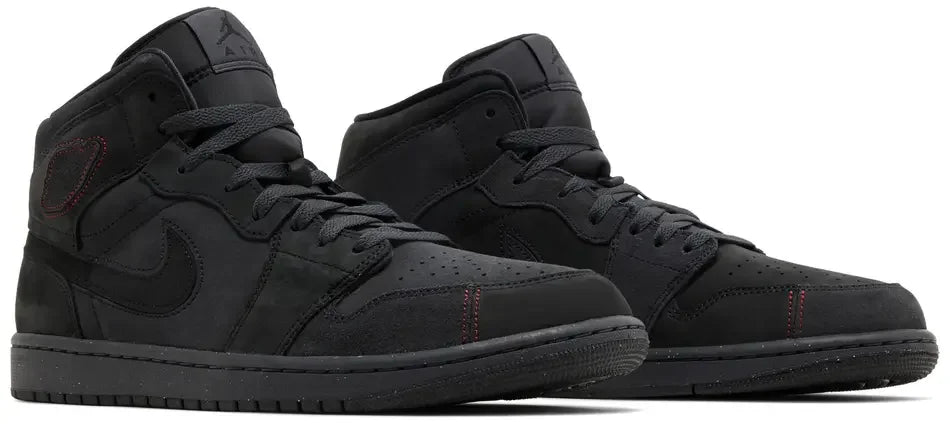 Jordan 1 Mid SE Craft Dark Smoke Red pair