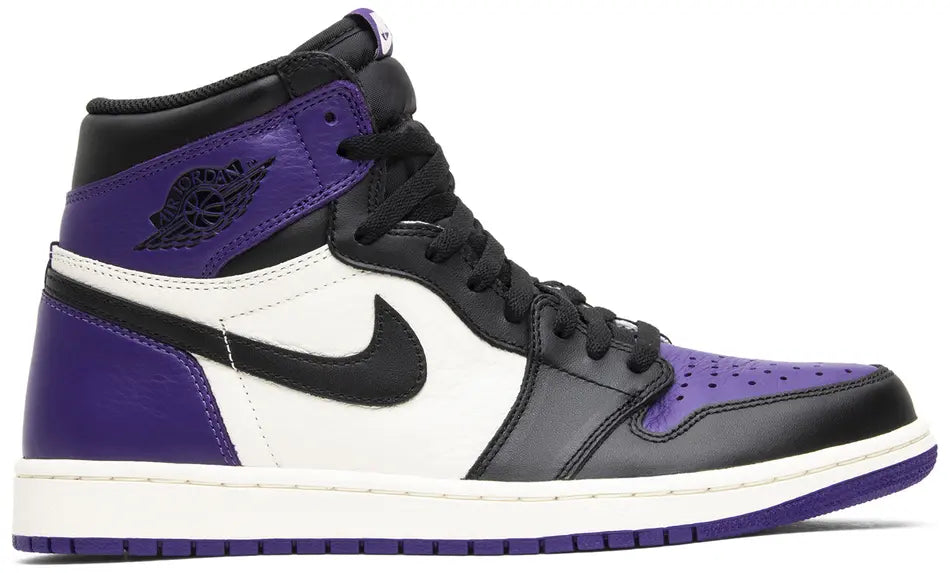 靴 Air Jordan 1 Retro High OG Court Purple Pantofi sport, Air Jordan 1 Retro High Court Purple White