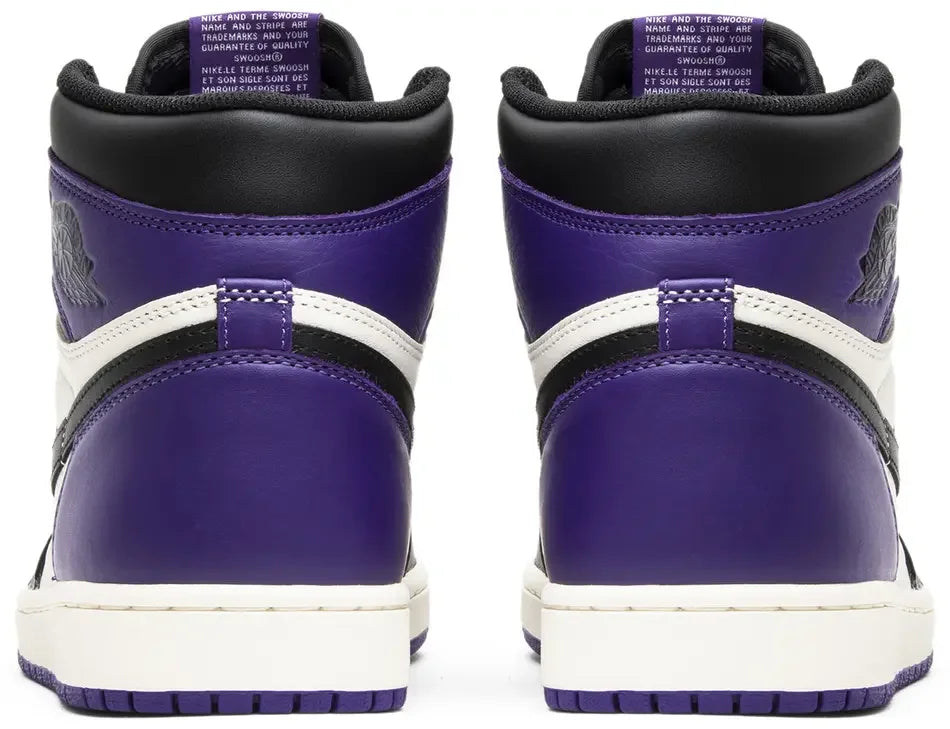 Jordan 1 Retro High Court Purple heel counter