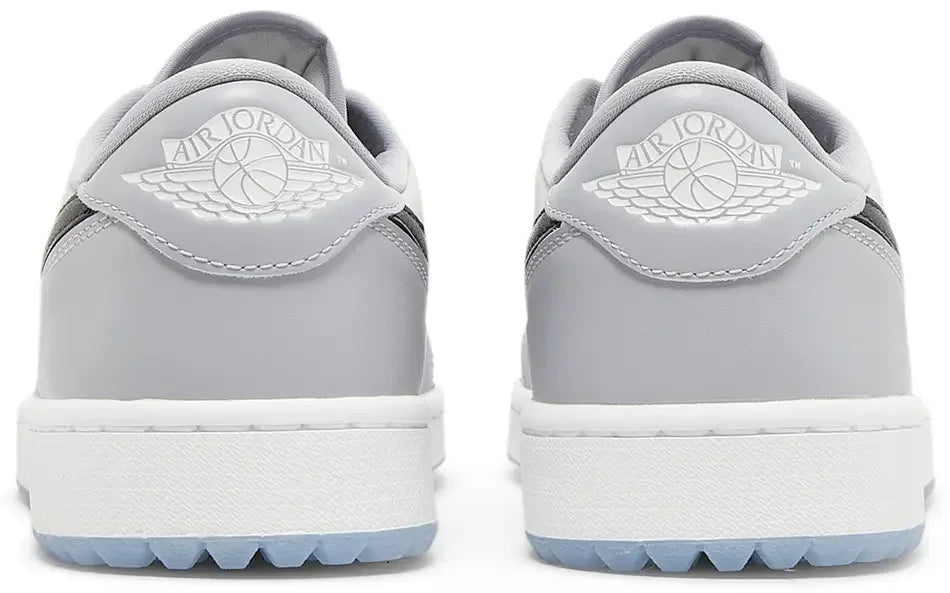Jordan 1 Retro Low Golf Wolf Grey heel counter