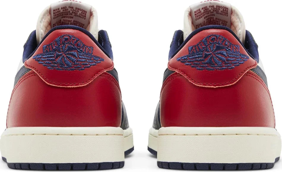 Jordan 1 Retro Low OG Howard University heel counter