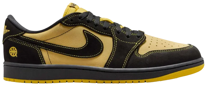 Jordan 1 Retro Low OG Quai 54 Black Tour Yellow Red