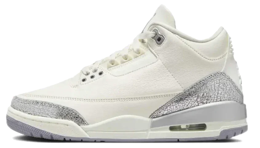 Jordan 3 Retro Sail Cement Grey (Women's)