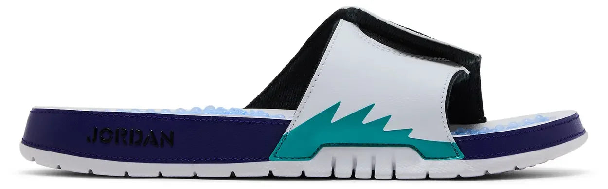 Jordan Hydro 5 Retro Slide White New Emerald Grape Ice Black
