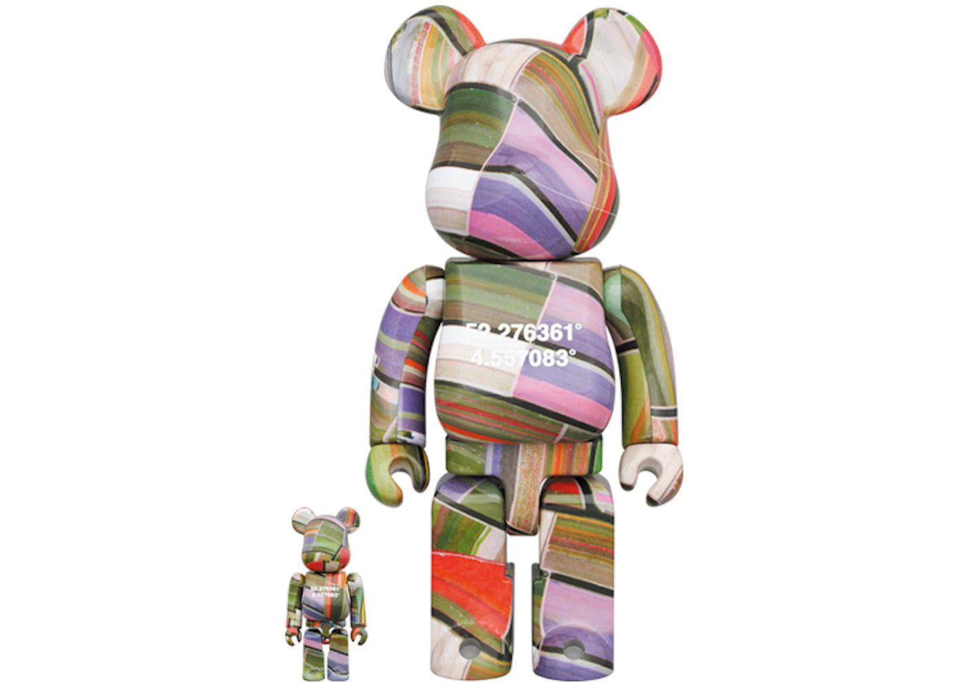 Bearbrick Benjamin Grant (Overview) Lisse 100% & 400% Set -1