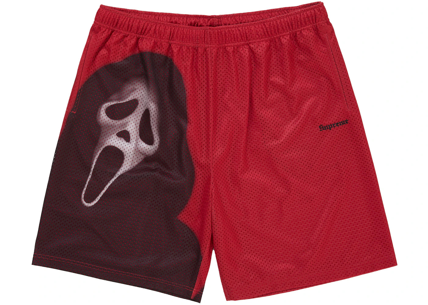 Supreme Ghostface Mesh Short Red -1