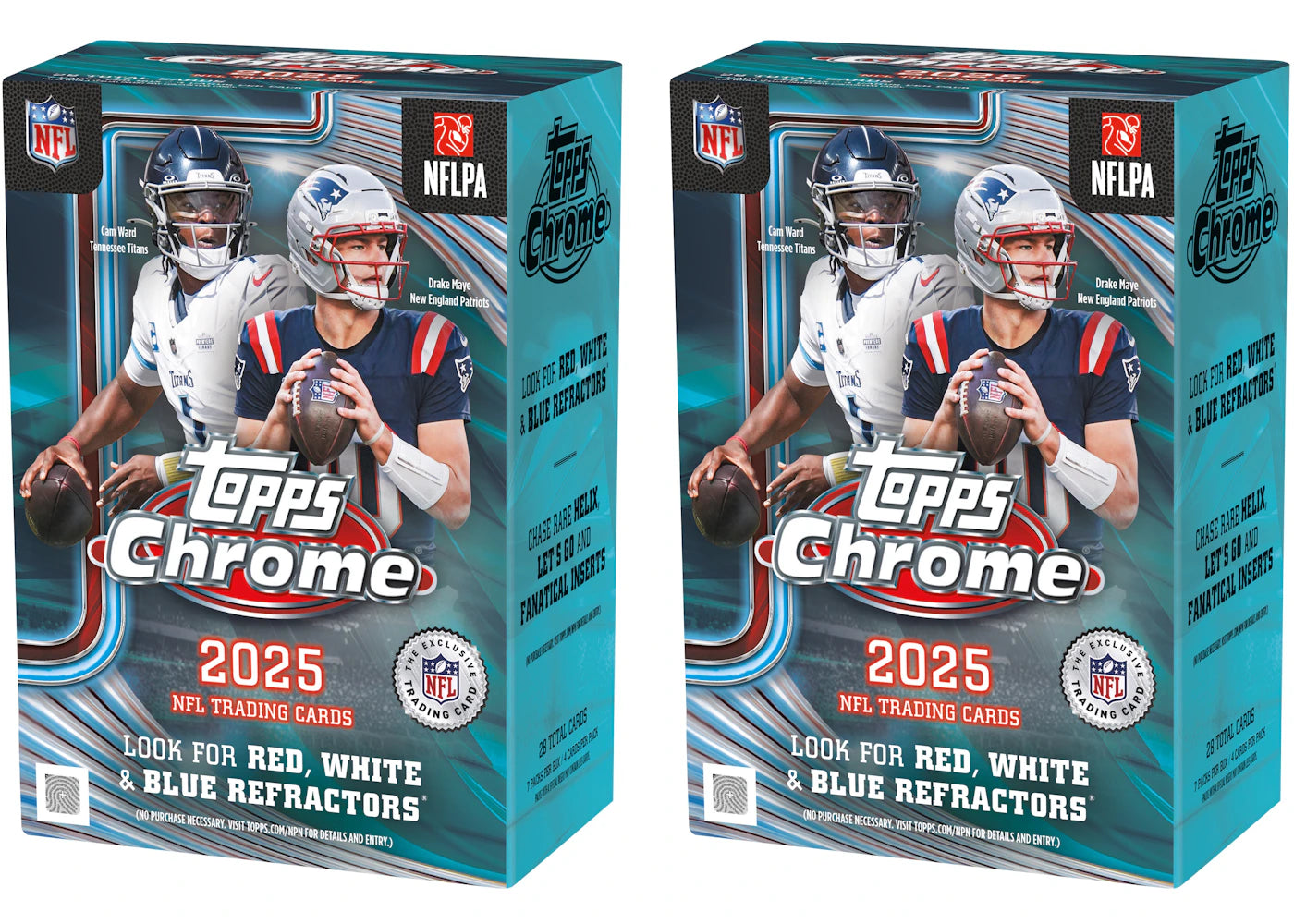 2025 Topps Chrome Football Value Box 2x Lot -1