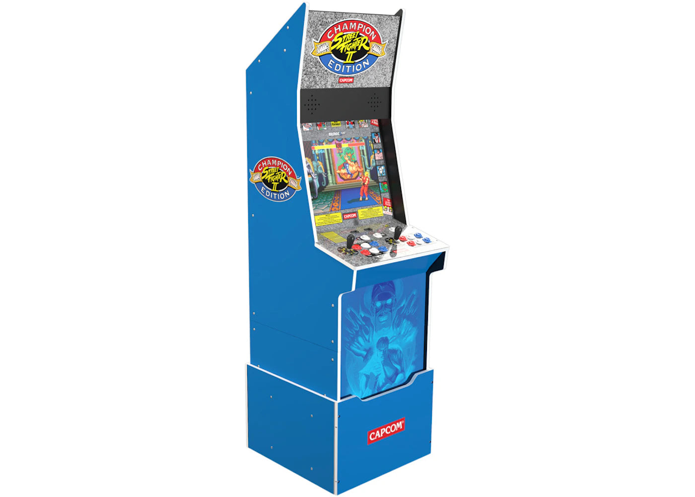 Arcade1UP Street Fighter II (Big Blue) Arcade Machine -1