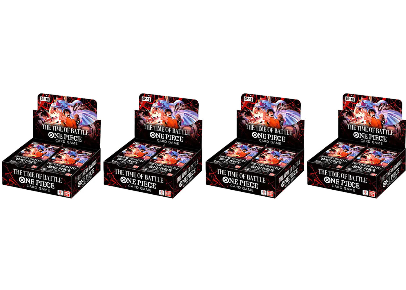 2026 Bandai One Piece The Time Of Battle (OP-16) Booster Box 4x Lot -1