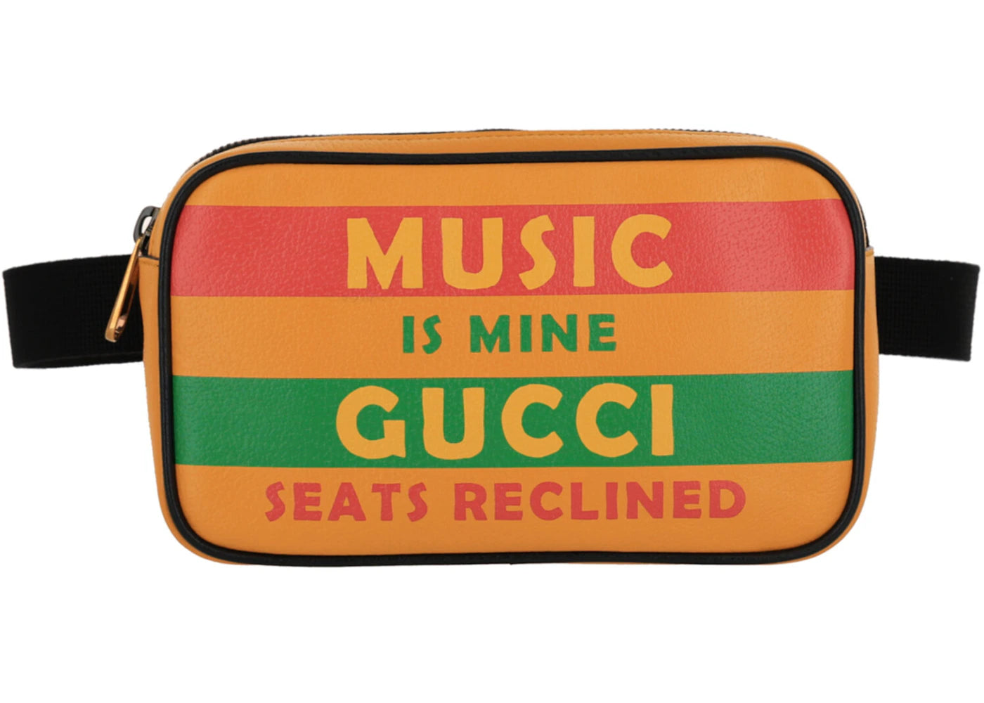 Gucci Music Is Mine Leather Belt Bag Yellow -1