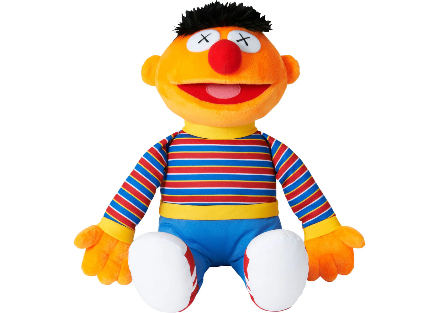 KAWS Sesame Street Uniqlo Ernie Plush Toy Orange -1