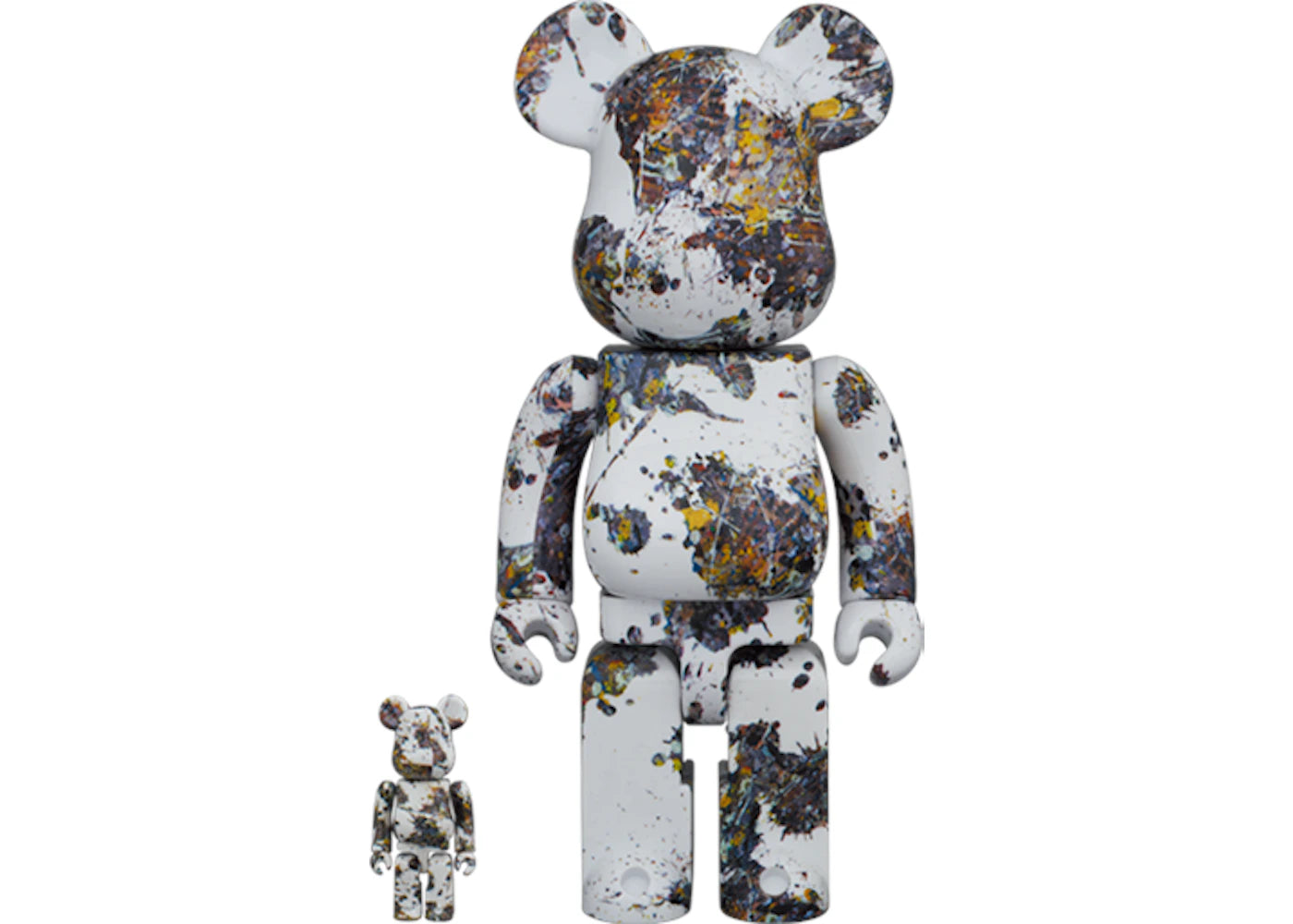 Bearbrick Jackson Pollock Studio (Splash) 100% & 400% Set -1
