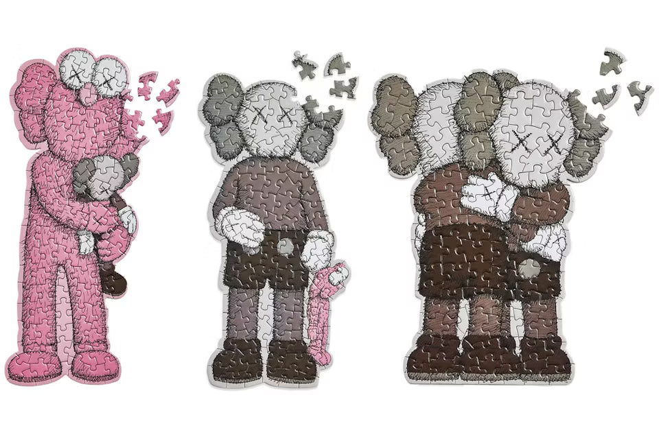 KAWS Take, Share, Together Small Jigsaw Puzzle Set (100 Pieces Each) Puzzle