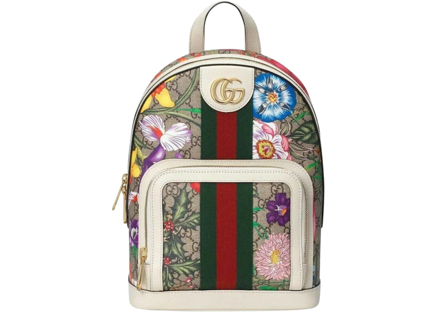 Gucci Ophidia Flora Backpack White -1
