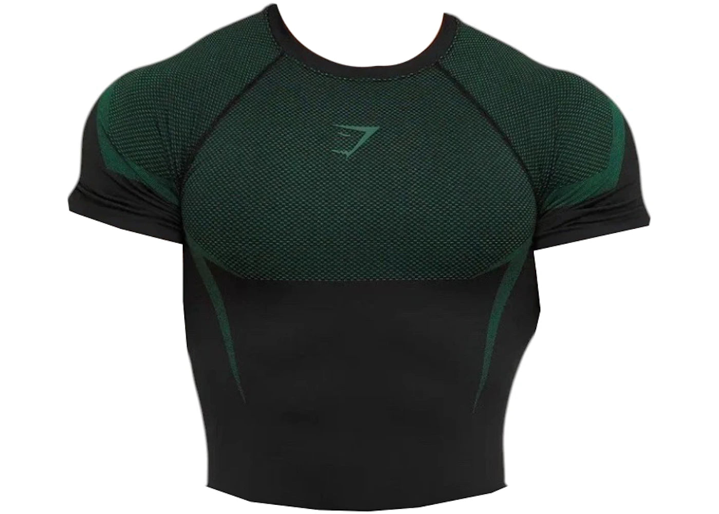 Gymshark Onyx 5.0 Seamless T-shirt Black/Lift Green -1