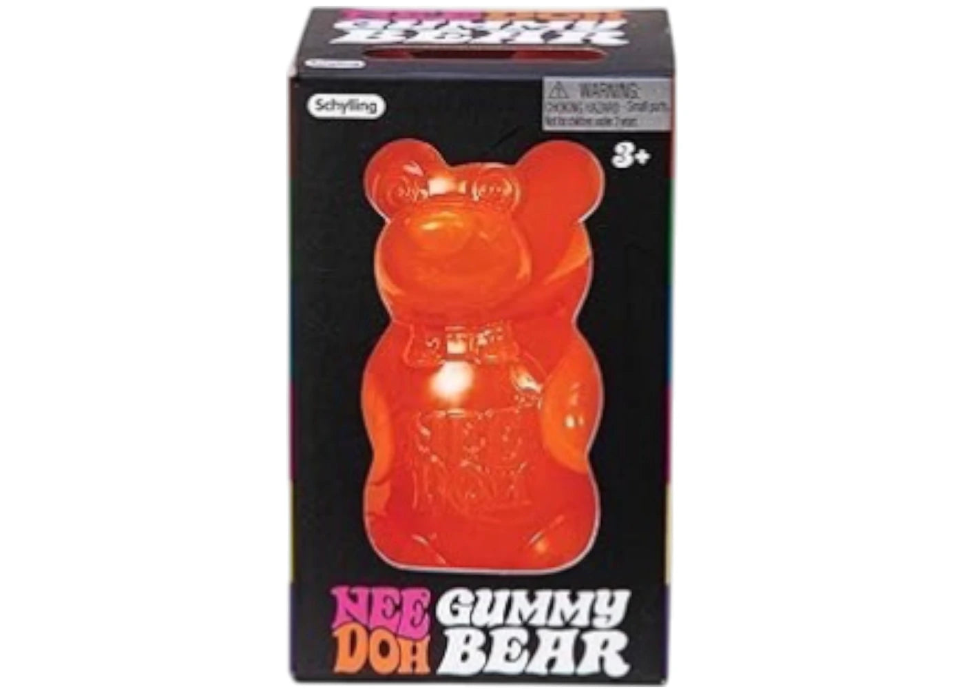 NeeDoh Gummy Bear Squishy Fidget Toy Orange -1