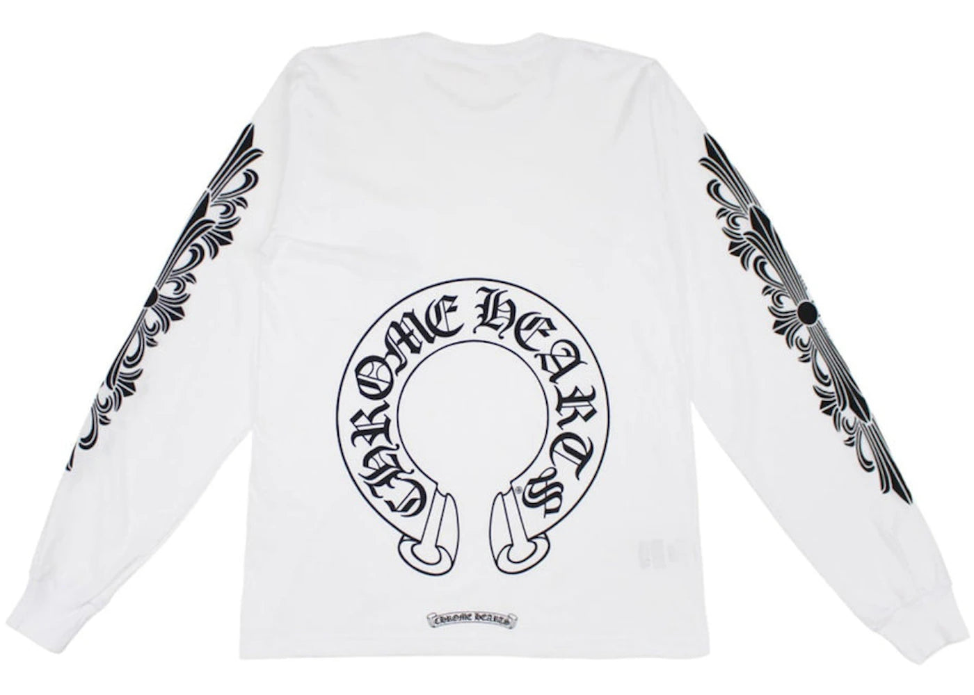Chrome Hearts Floral Horseshoe L/S T-shirt White -1