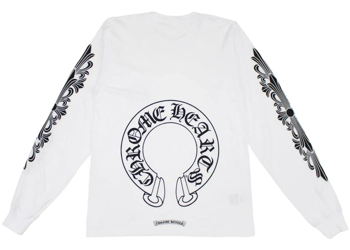 Chrome Hearts Floral Horseshoe L/S T-shirt White -1