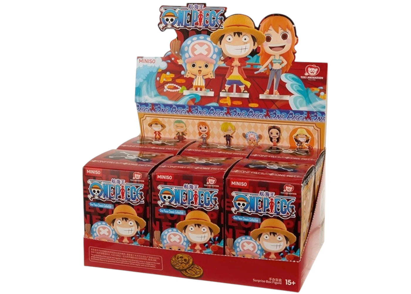 Miniso One Piece Classic Characters Series Figure Sealed Case (6 Blind Box) -1