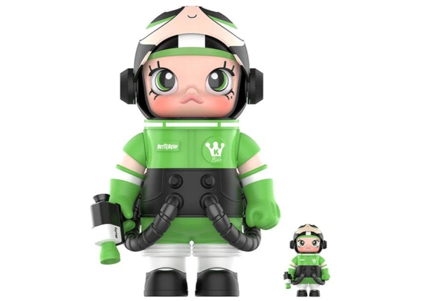 Pop Mart Mega Space Molly The Powerpuff Girls Buttercup 100% & 400% Set -1