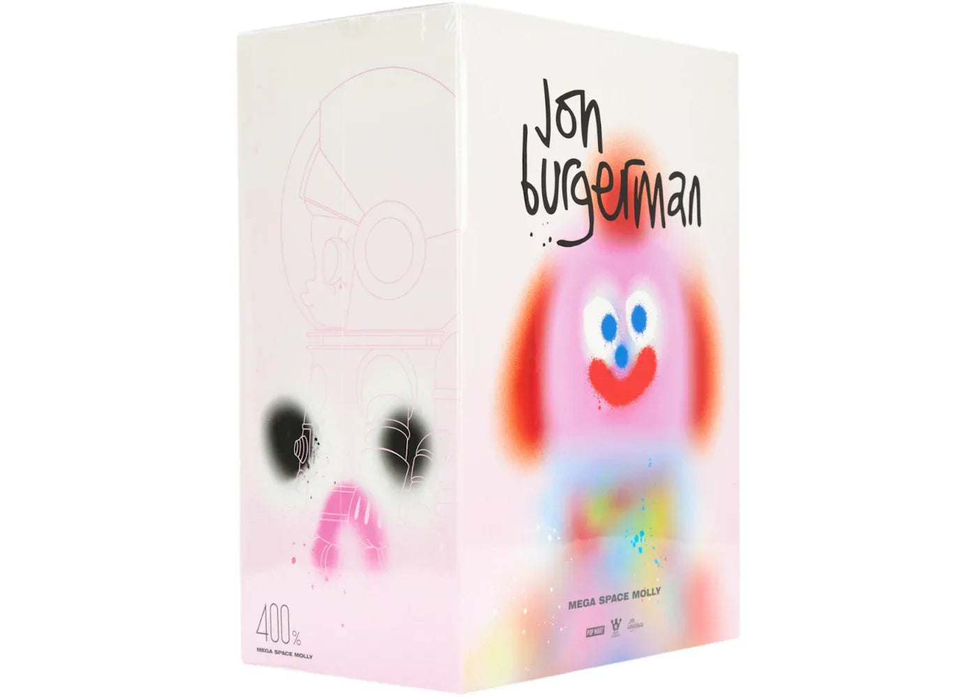 Pop Mart Mega Space Molly 400% Jon Burgerman 400%-1