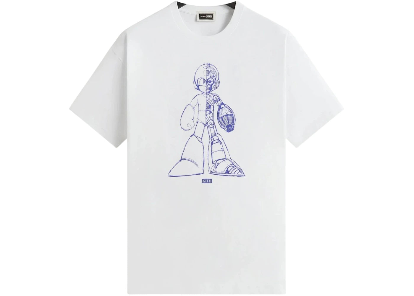 Kith x Capcom Mega Man Sketch Vintage Tee White