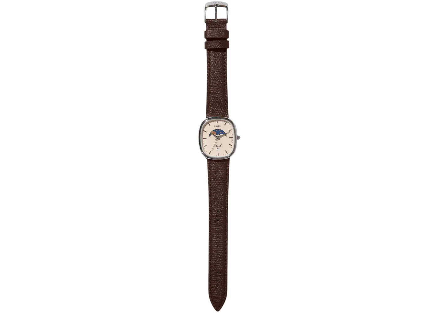 Timex x Noah Oval Moon Phase Watch Brown/Steel -1