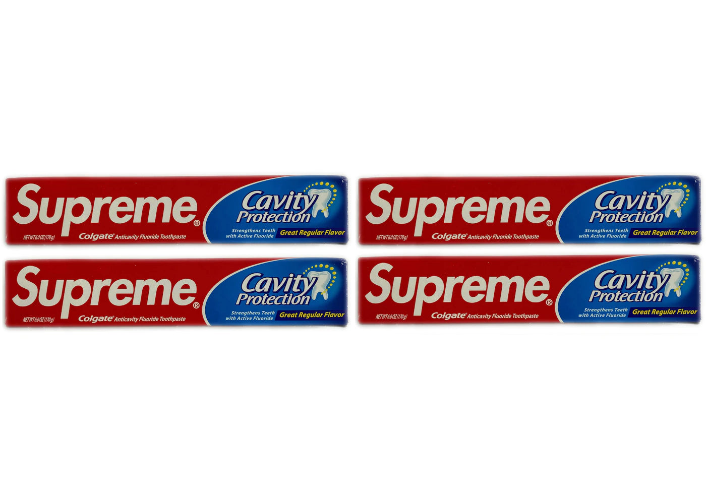 Supreme x Colgate Toothpaste 4x Lot (Not Fit For Human Use) -1