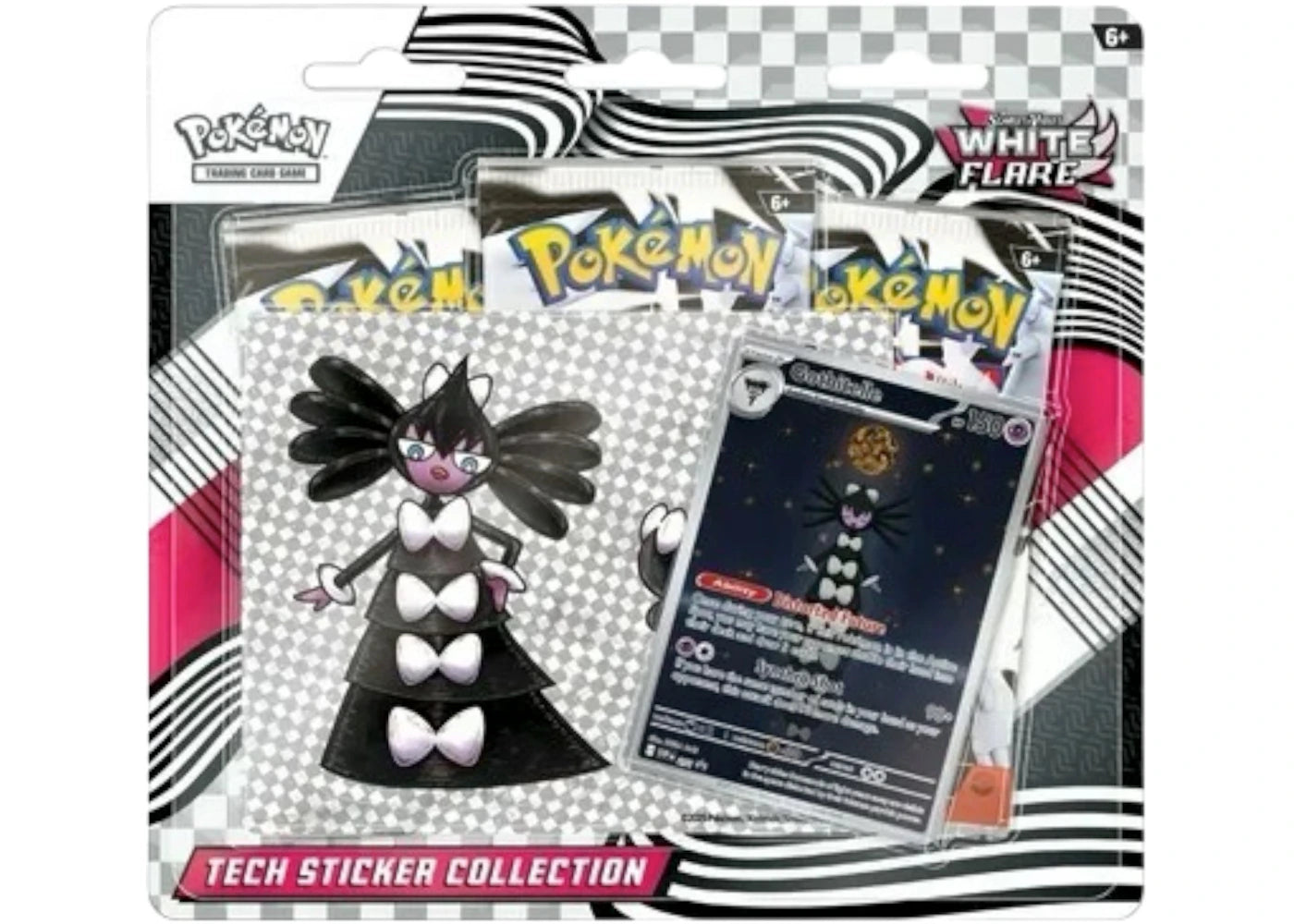 2025 Pokémon Scarlet & Violet White Flare Tech Sticker Collection Blister Pack -1