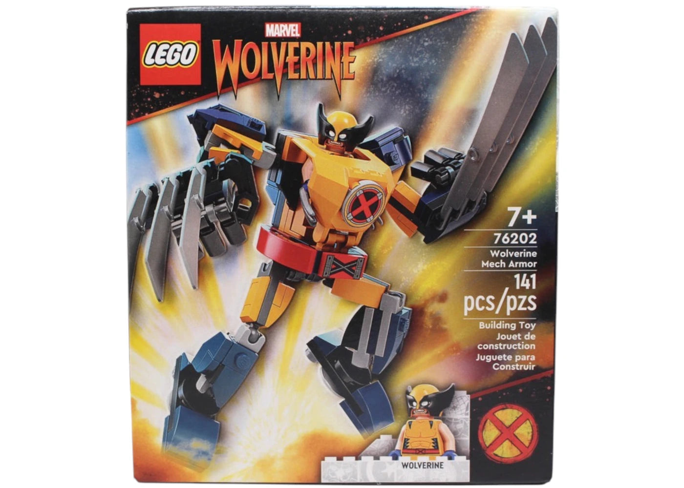 LEGO Marvel Wolverine- Wolverine Mech Armor Set 76202 Yellow -1