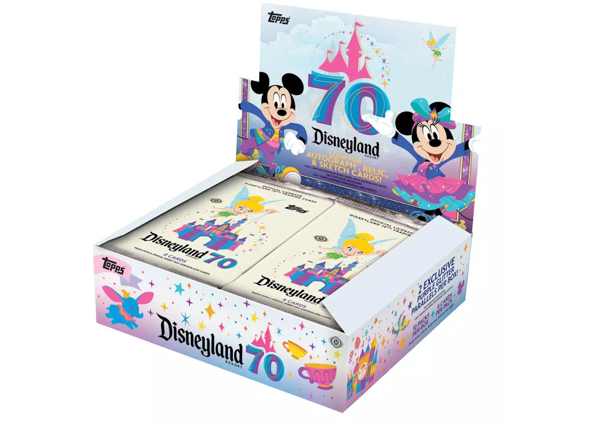 2025 Topps Disneyland 70th Anniversary (Purple Glitter Parallels) Hobby Box -1
