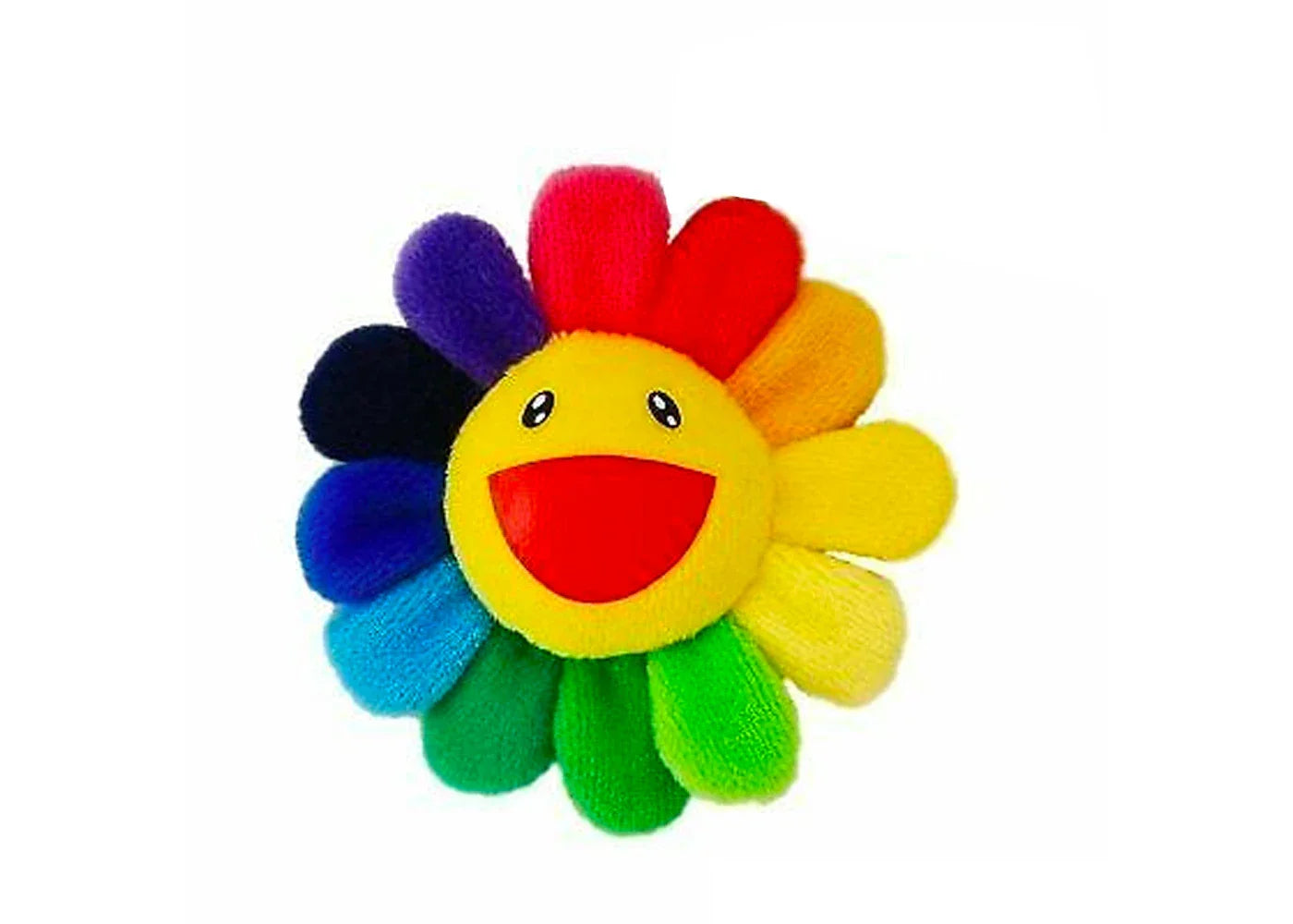 Takashi Murakami Flower Plush Pin Rainbow/Yellow-1