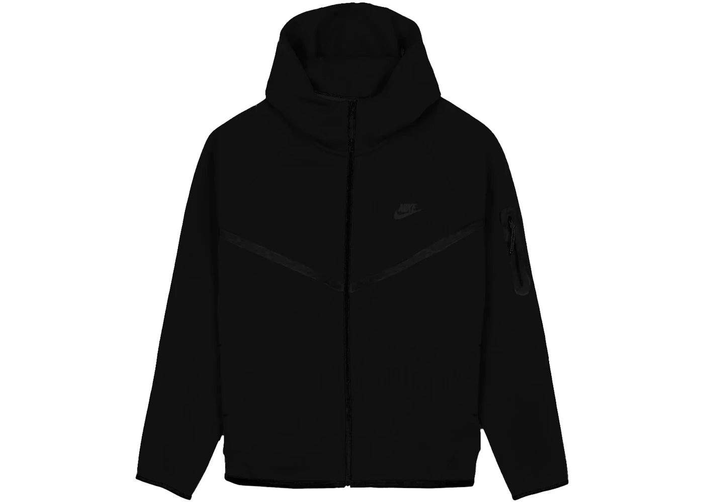 Nike Sportswear Tech Fleece Windrunner Full Zip Hoodie (FW24) Black/Black -1