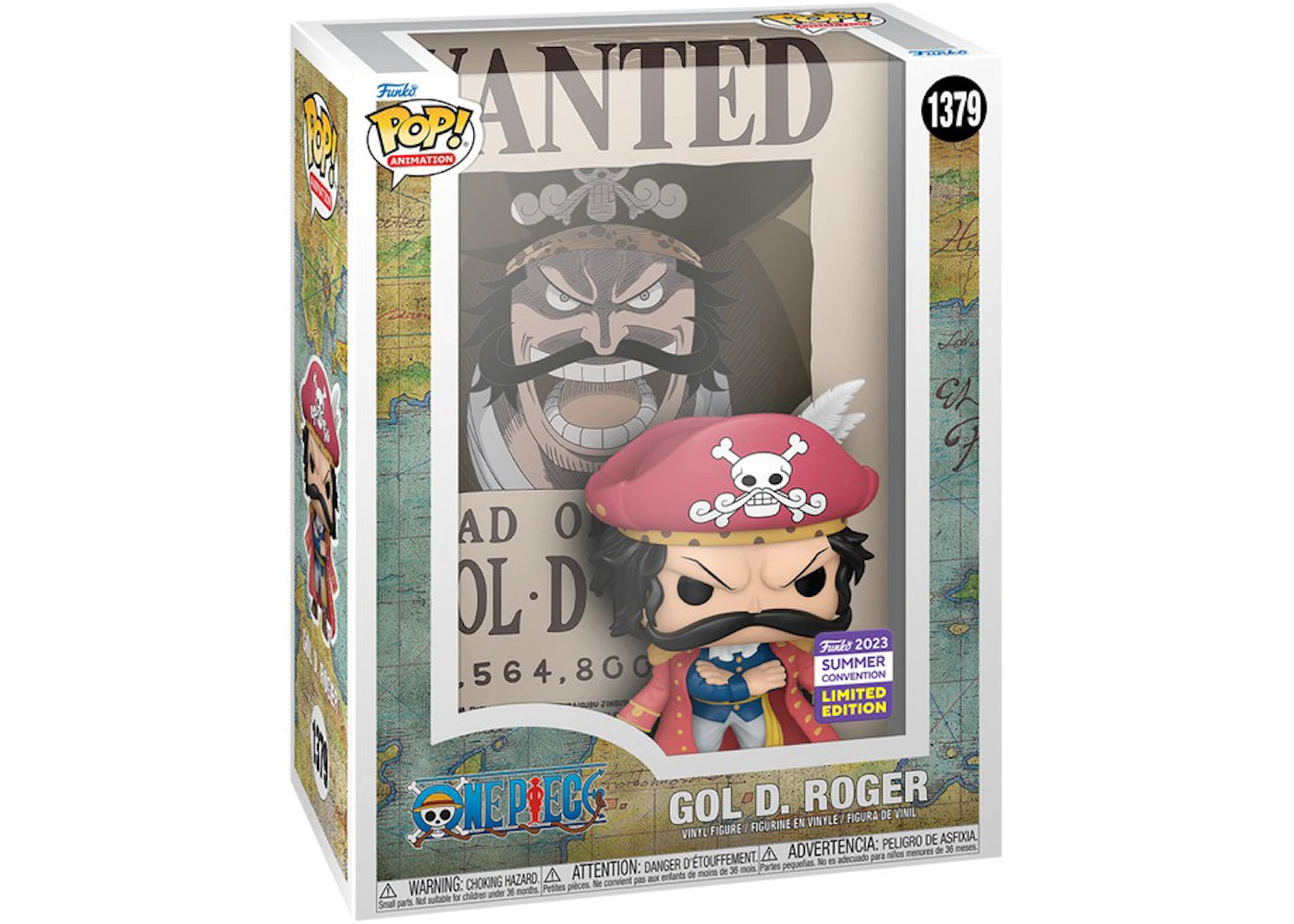 Funko Pop! Animation One Piece Poster Gol D. Roger Summer Convention Edition Figure #1379 -1