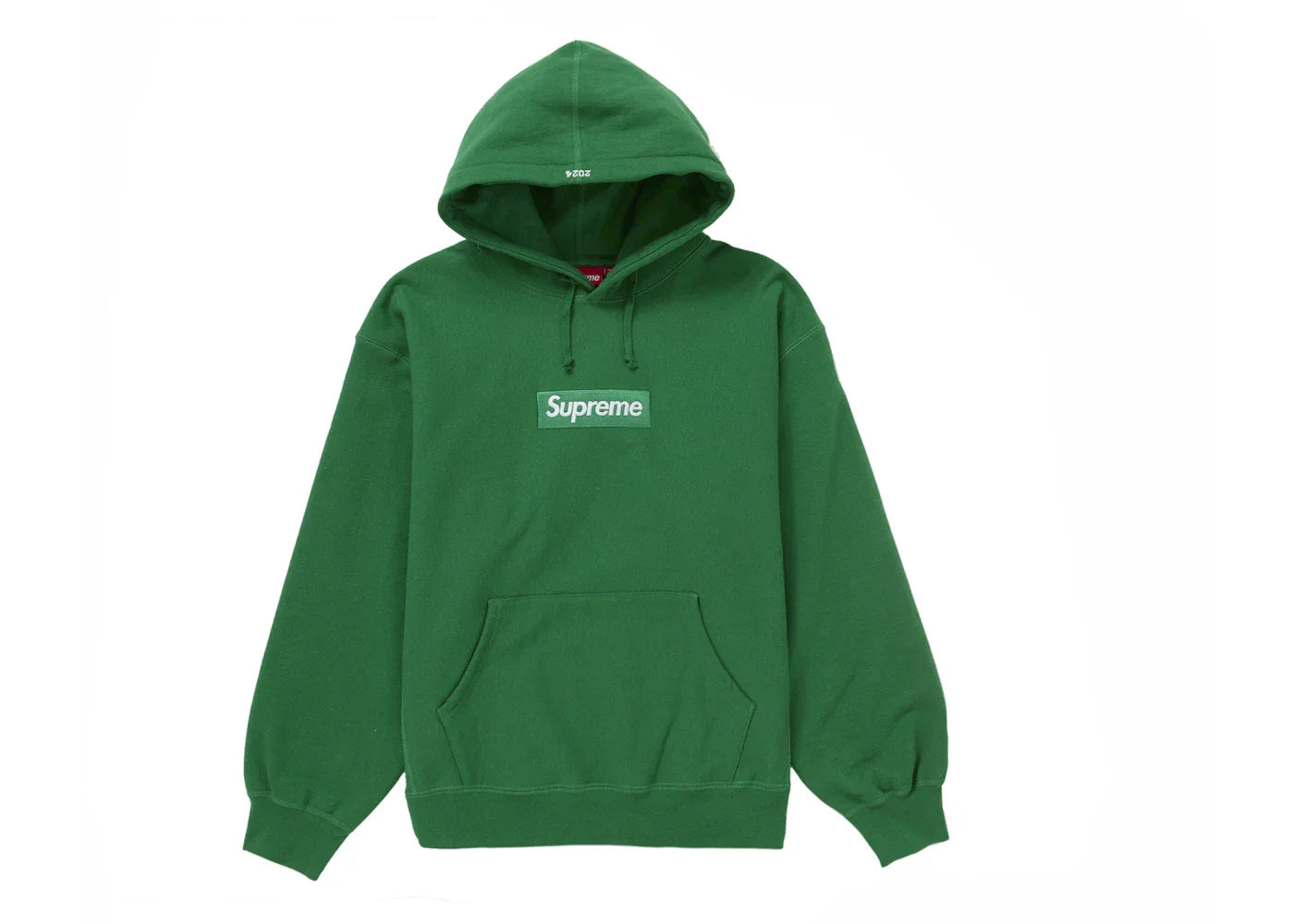 Supreme Box Logo Hooded Sweatshirt (FW24) Green -1