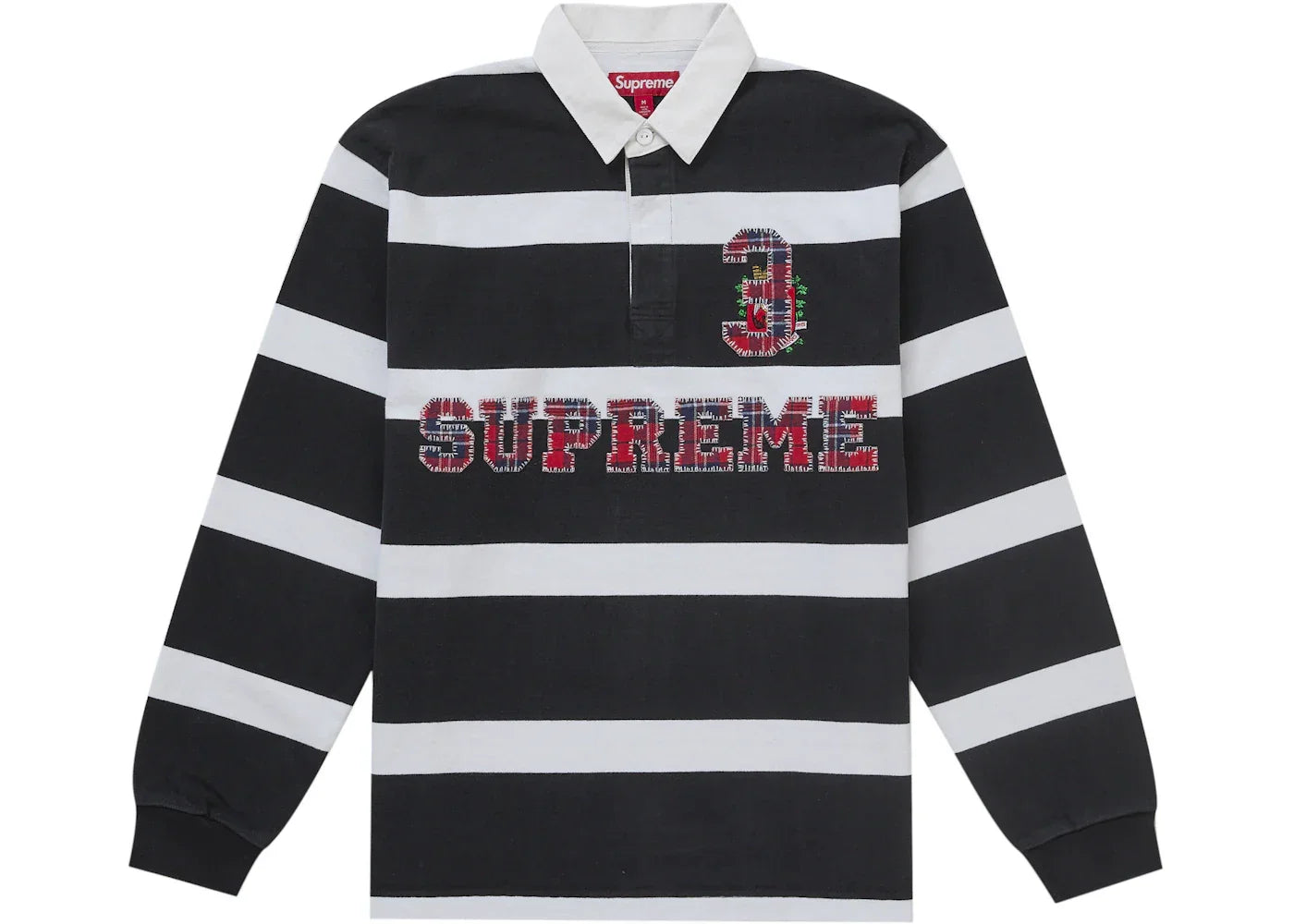 Supreme Stripe Rugby (FW25) Black -1