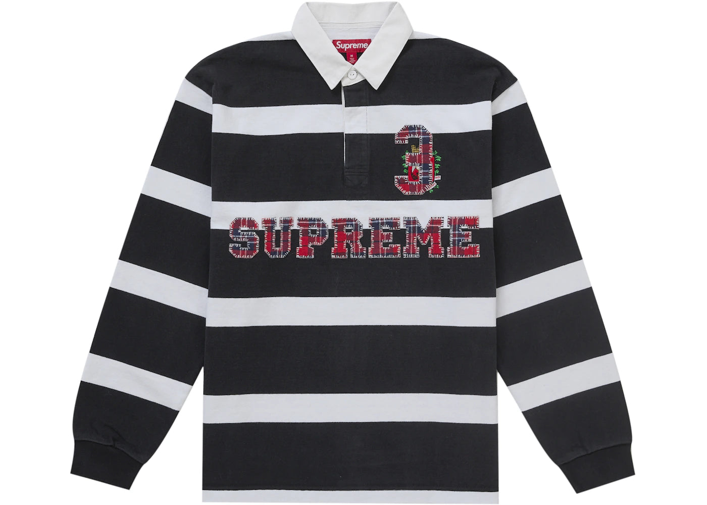 Supreme Stripe Rugby (FW25) Black -1