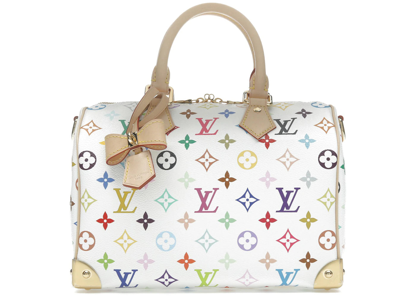 Louis Vuitton x Takashi Murakami Speedy Bandouliere 25 White Multicolored -1
