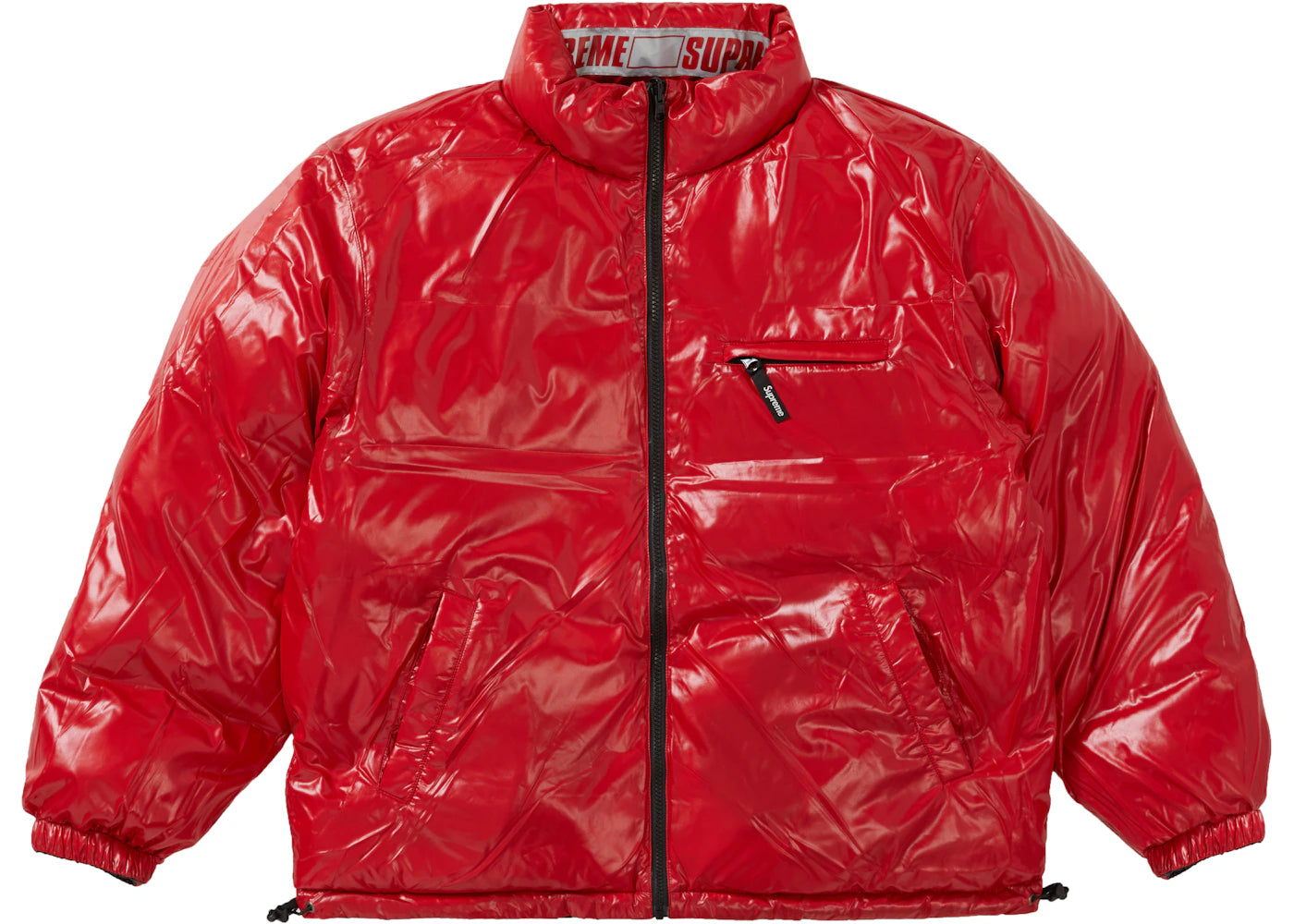 Supreme Shiny Reversible Puffy Jacket Black -1